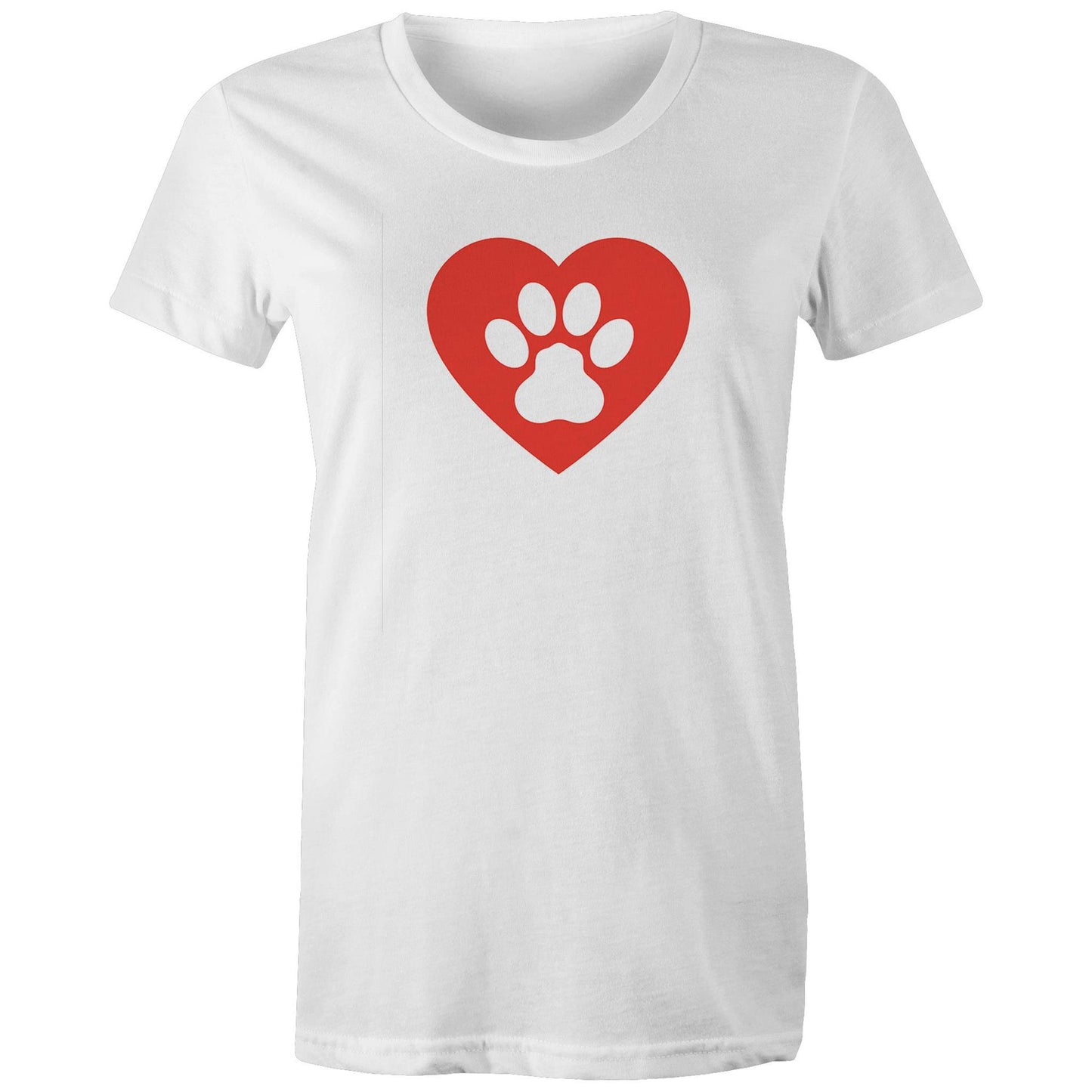 Dog Paw Love Womens TShirt