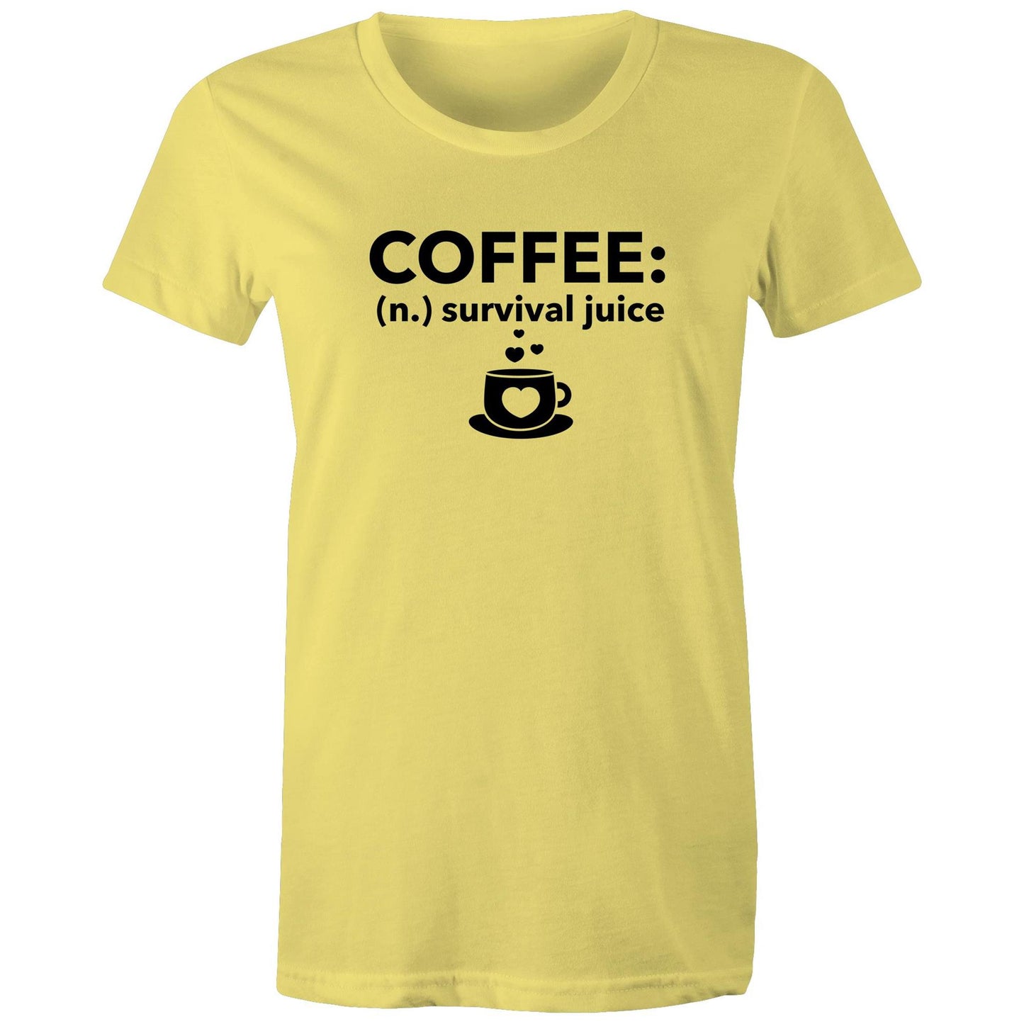 Coffee Survival Juice Womens TShirt