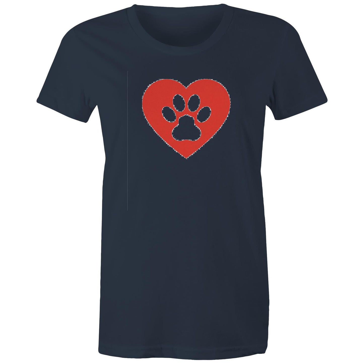 Dog Paw Love Womens TShirt