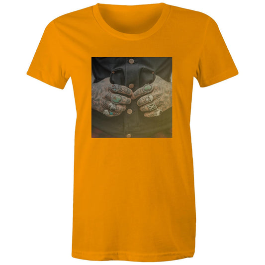 Tattooed Hands Womens TShirt
