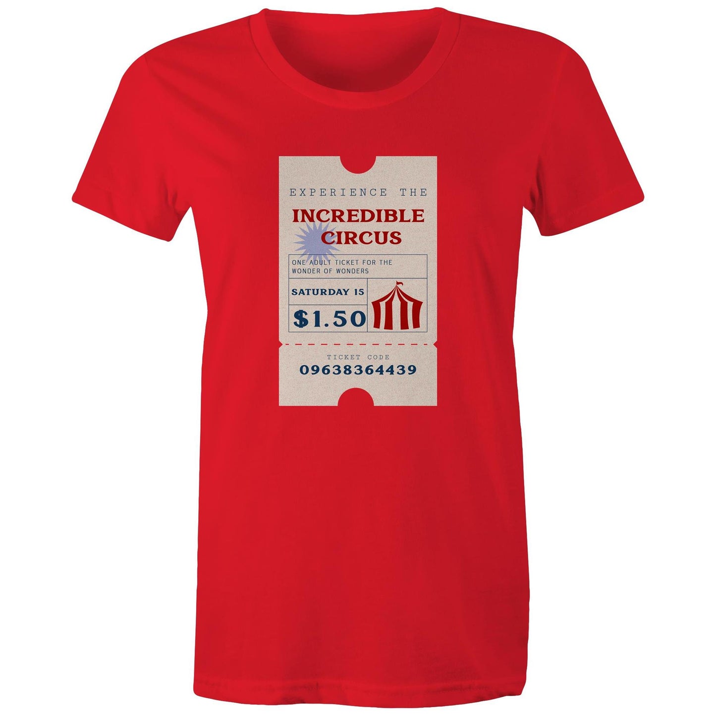 Old Skool Circus Tickets Womens TShirt