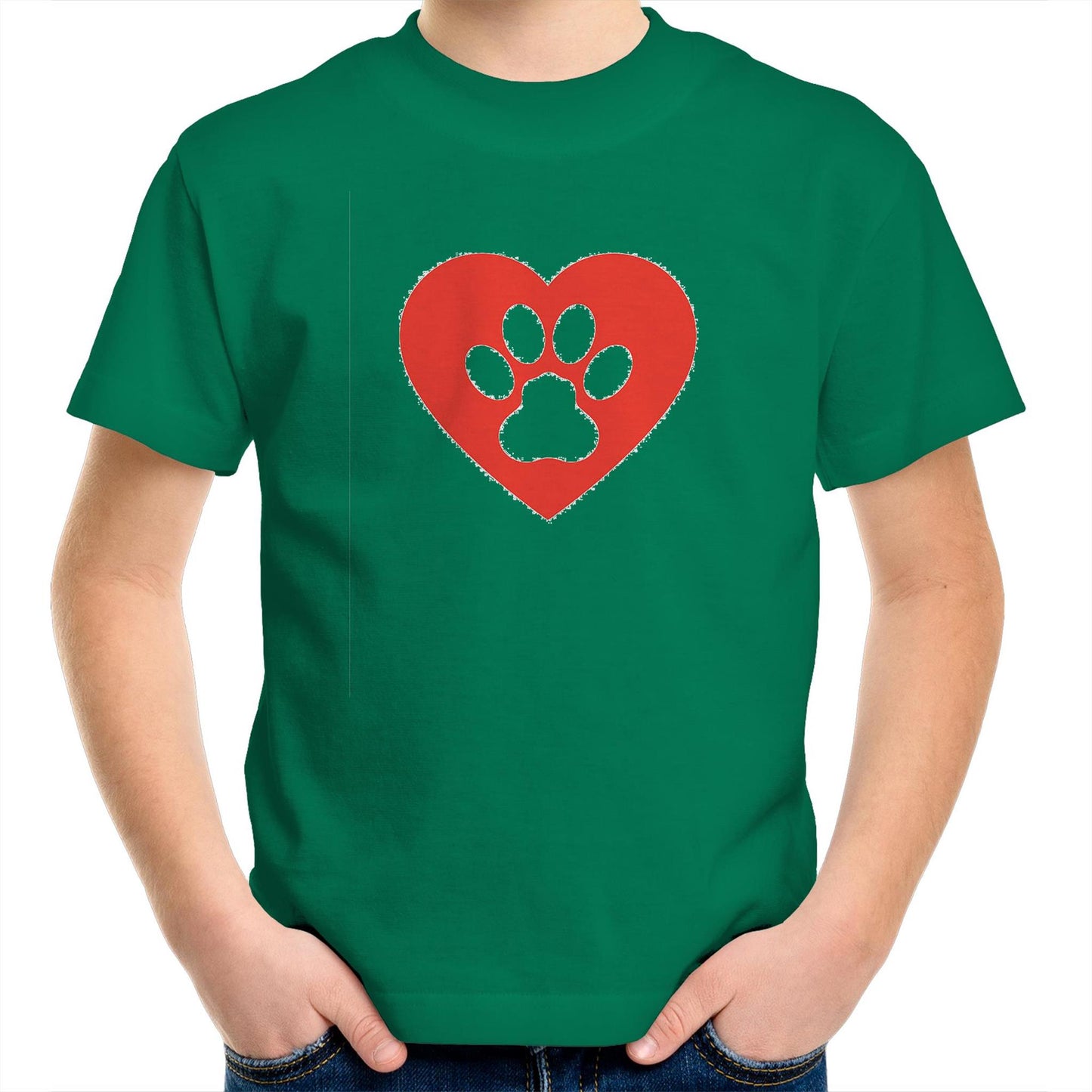 Dog Paw Love Kids Tee