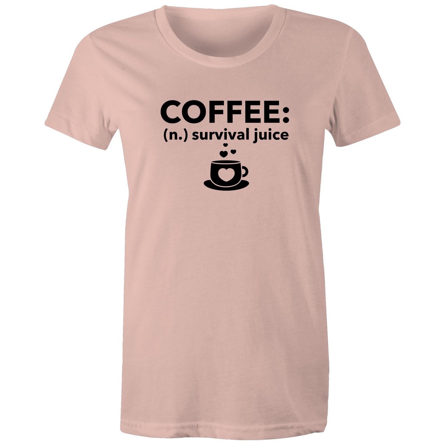 Coffee Survival Juice Womens TShirt