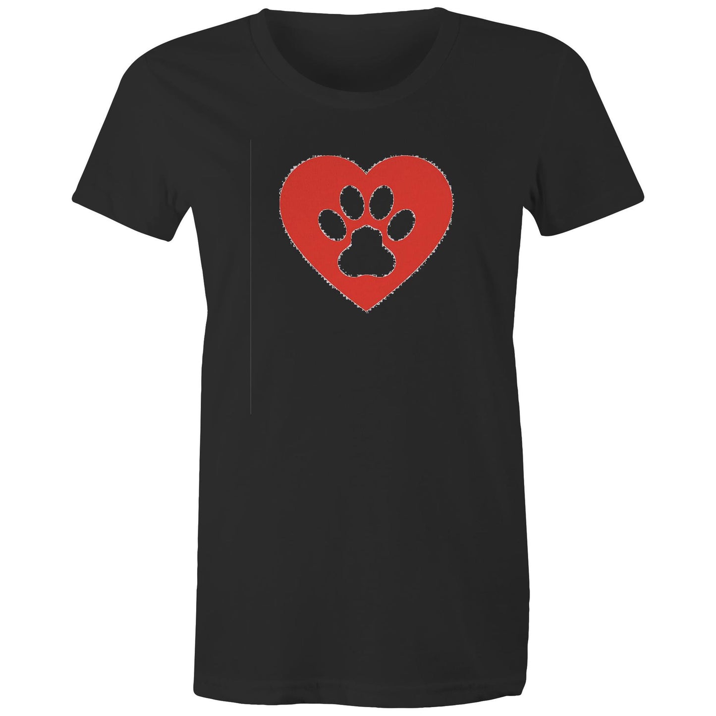 Dog Paw Love Womens TShirt