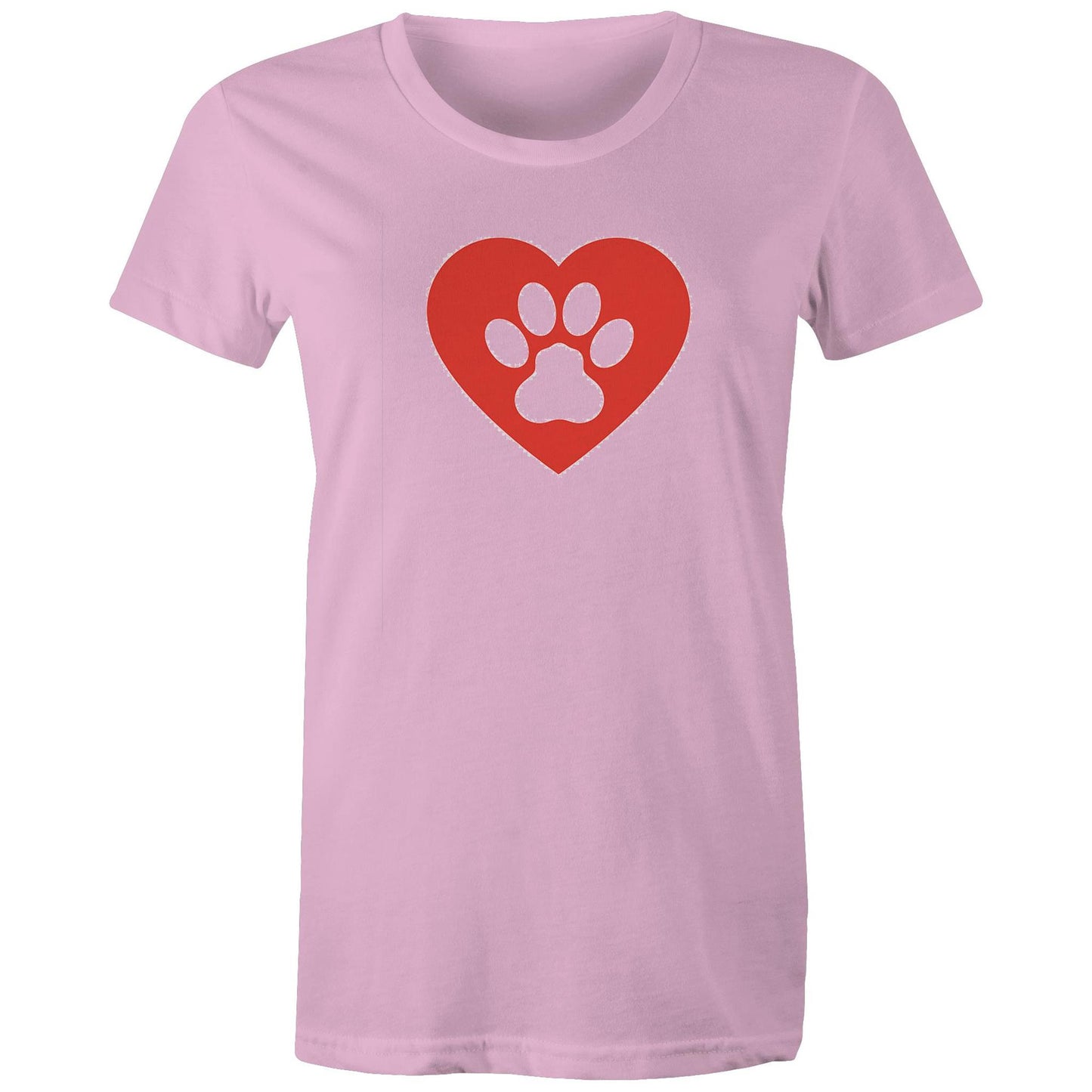 Dog Paw Love Womens TShirt