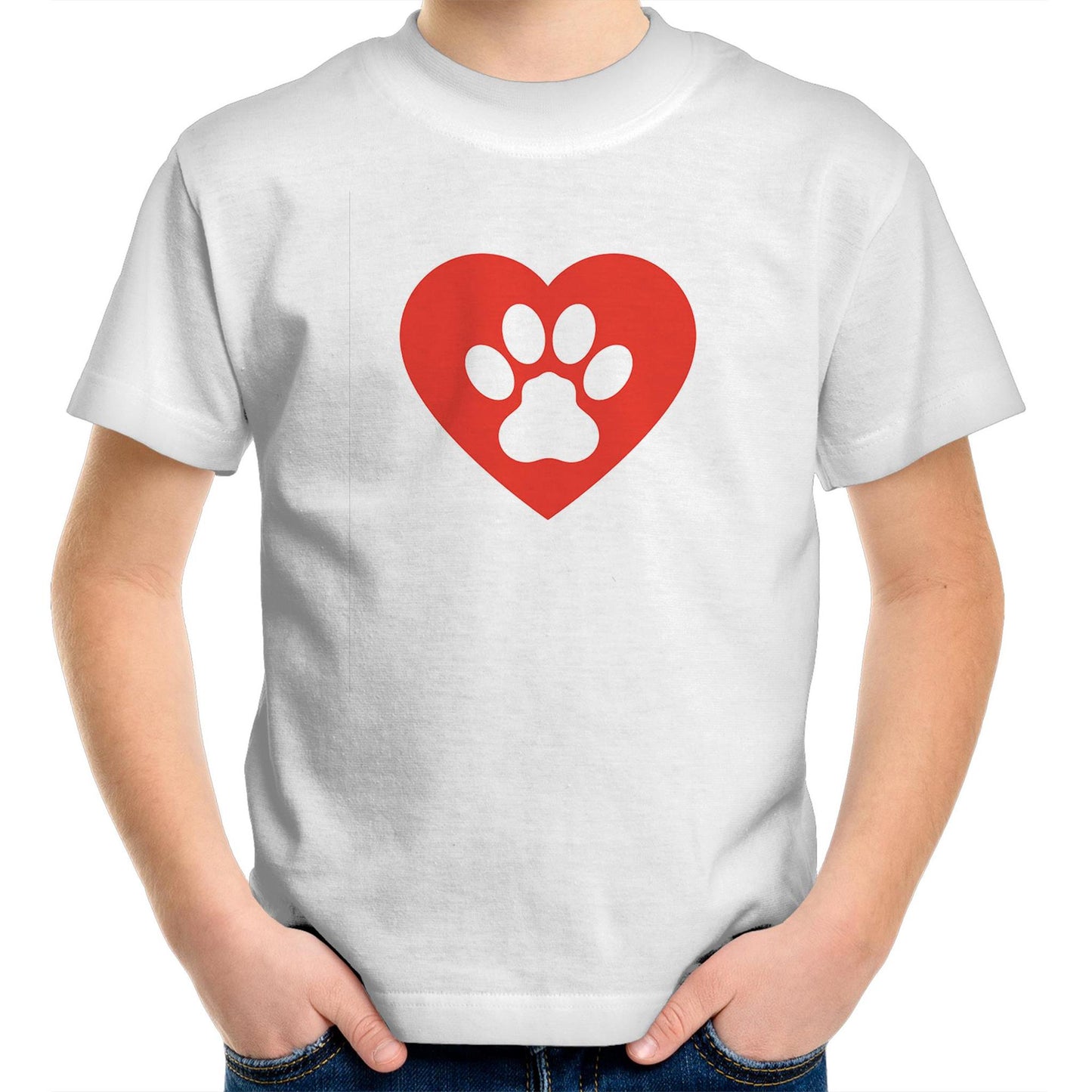 Dog Paw Love Kids Tee