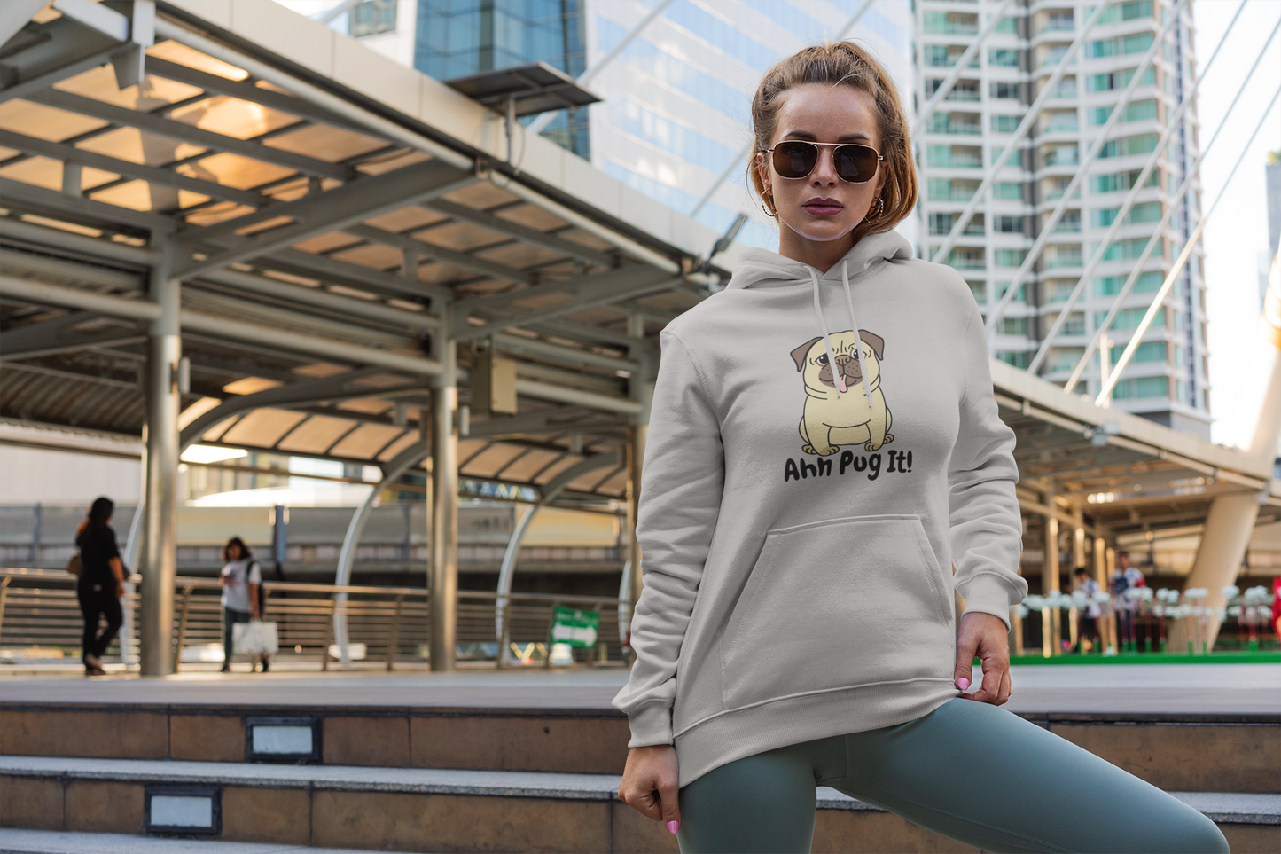 Ahh Pug It! Womens Hoodie
