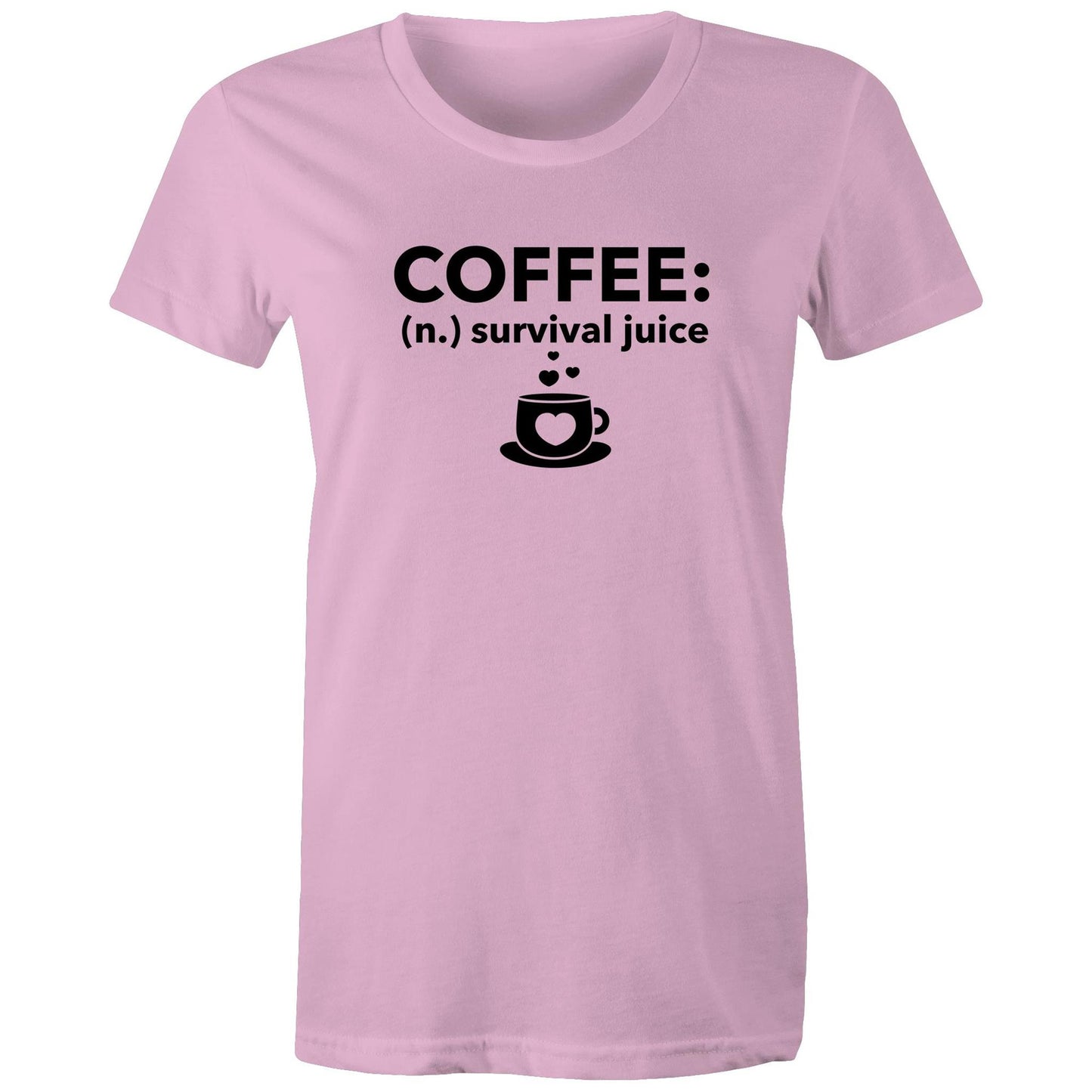 Coffee Survival Juice Womens TShirt