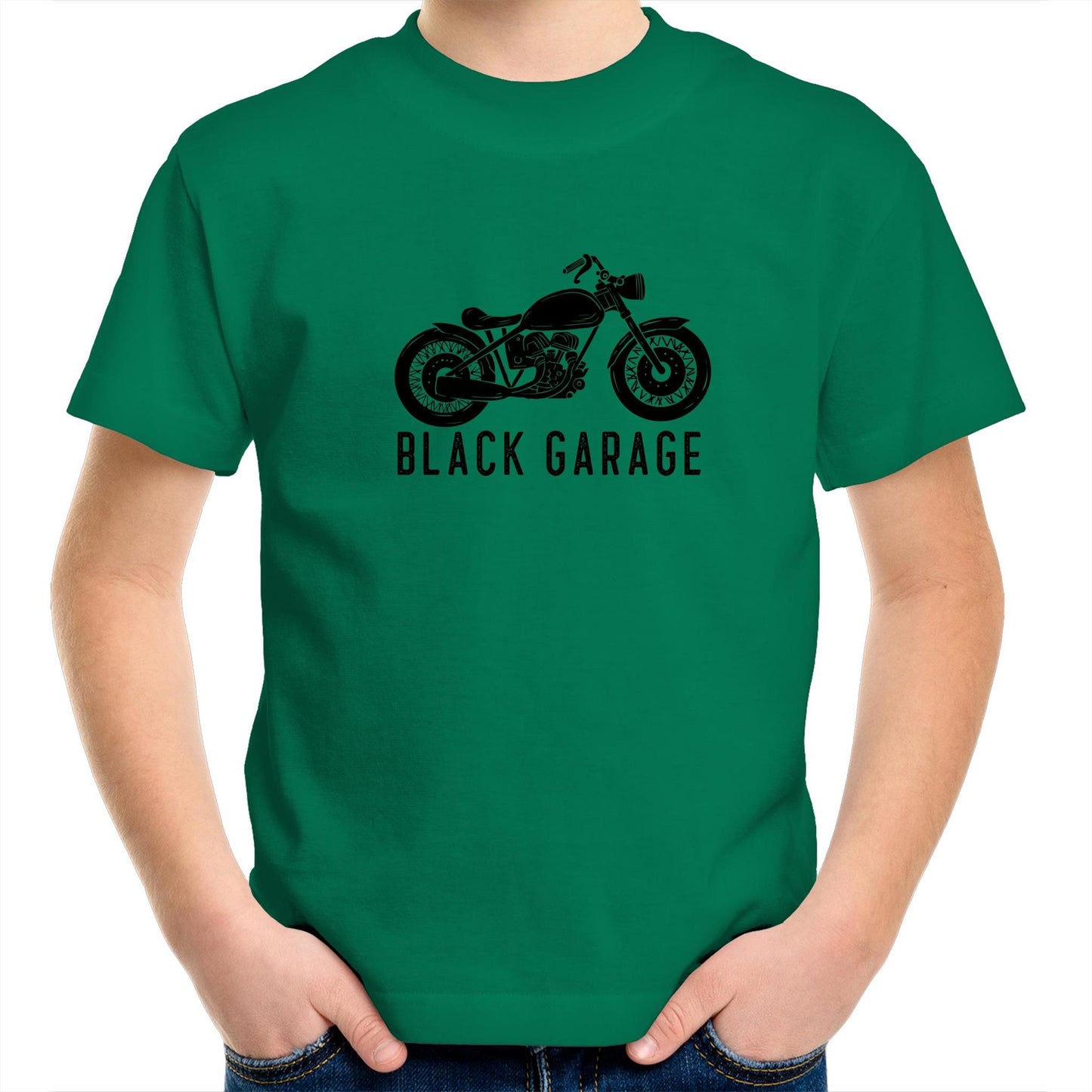 Black Garage Kids Tee