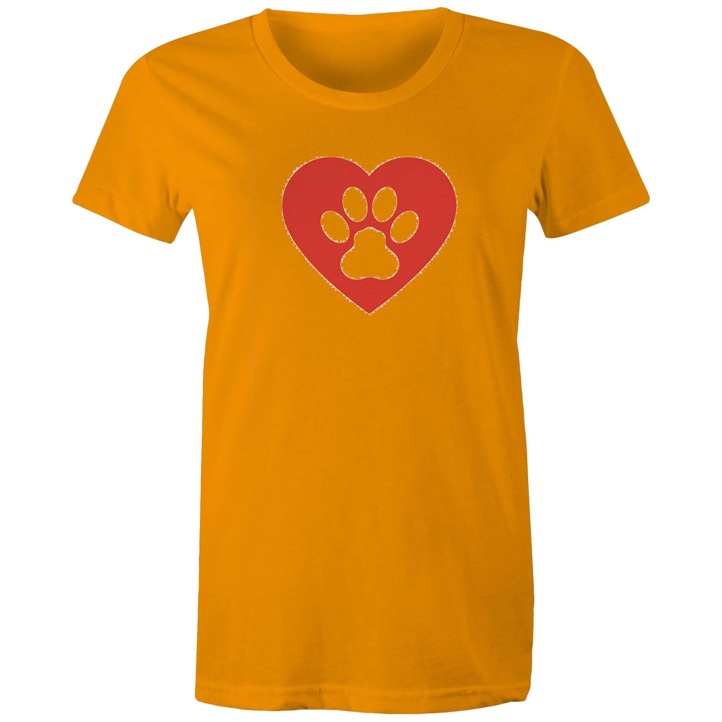 Dog Paw Love Womens TShirt