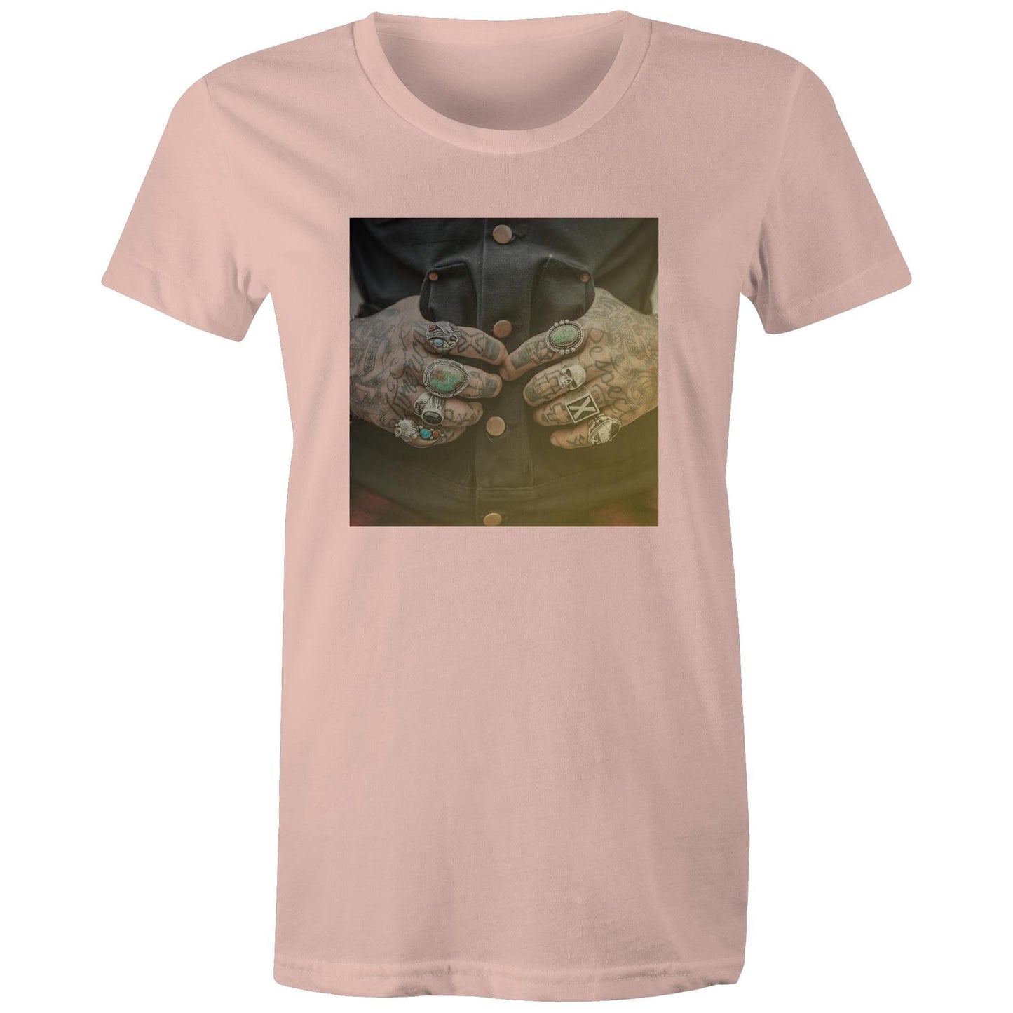 Tattooed Hands Womens TShirt