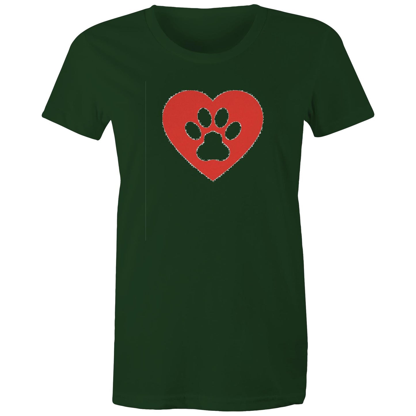 Dog Paw Love Womens TShirt