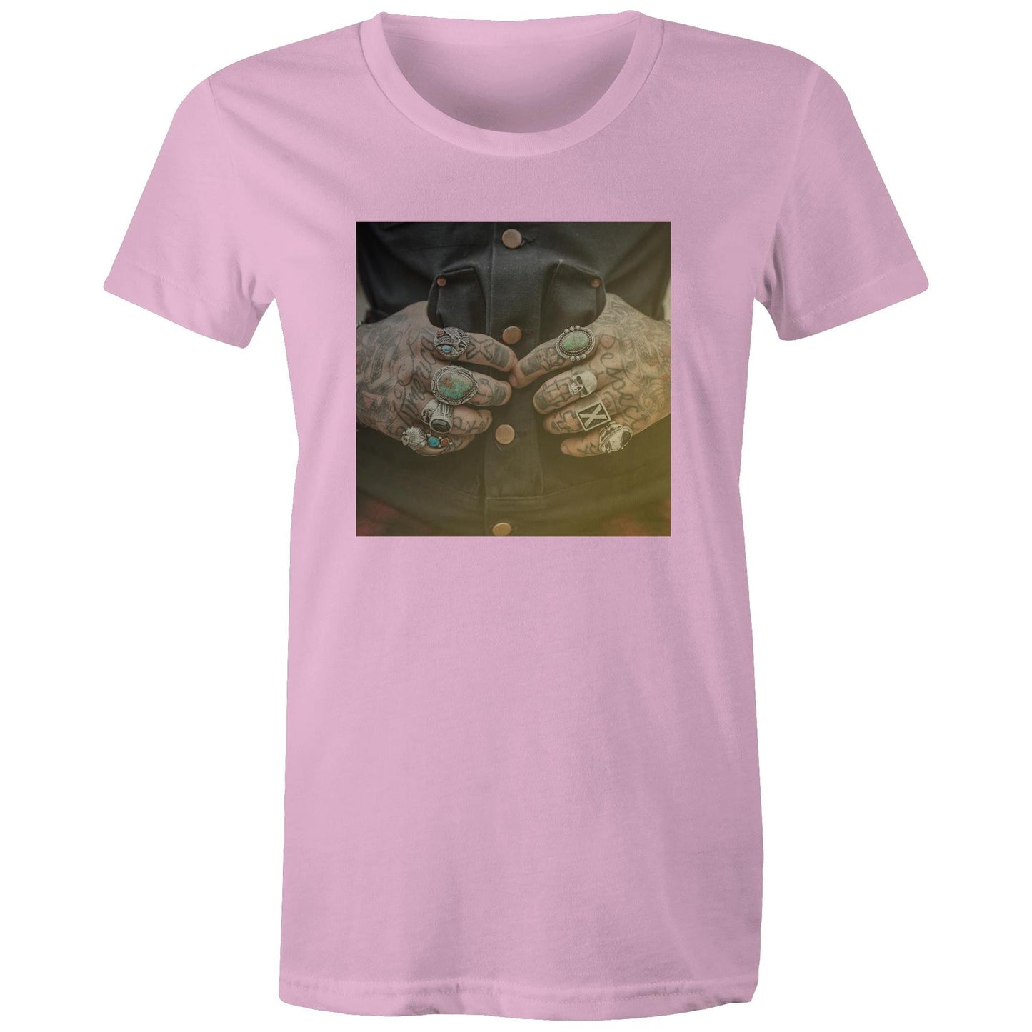 Tattooed Hands Womens TShirt