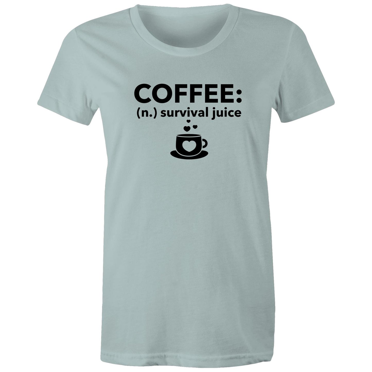 Coffee Survival Juice Womens TShirt