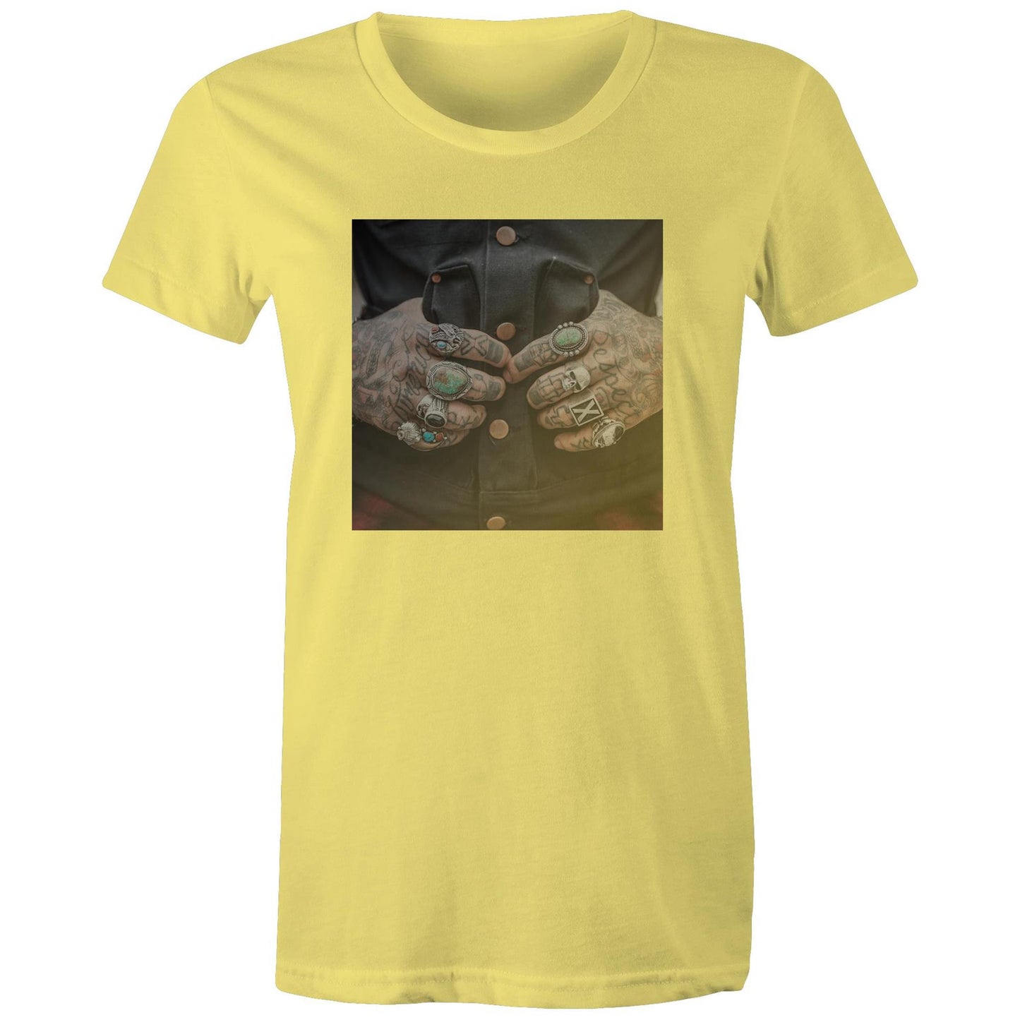 Tattooed Hands Womens TShirt