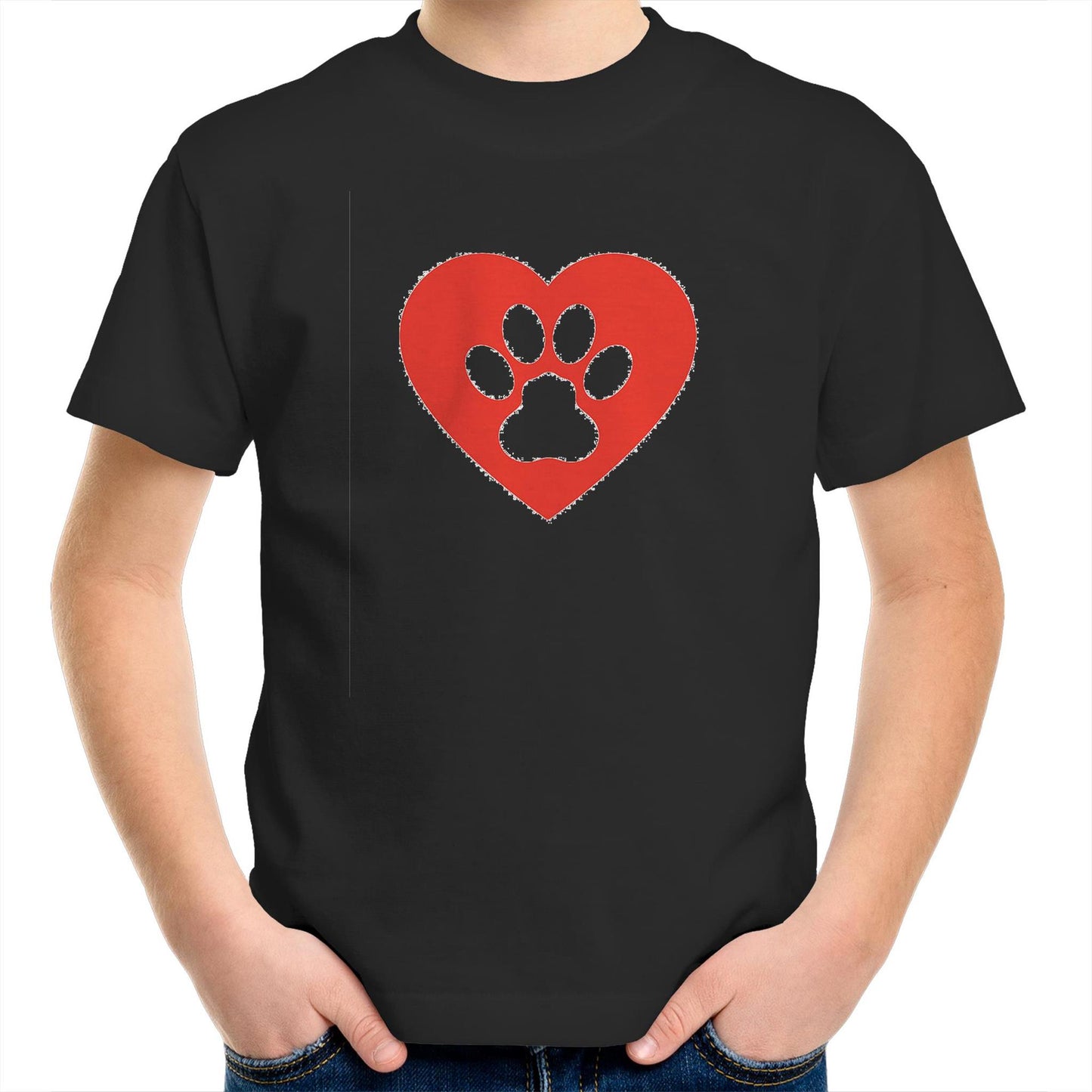 Dog Paw Love Kids Tee