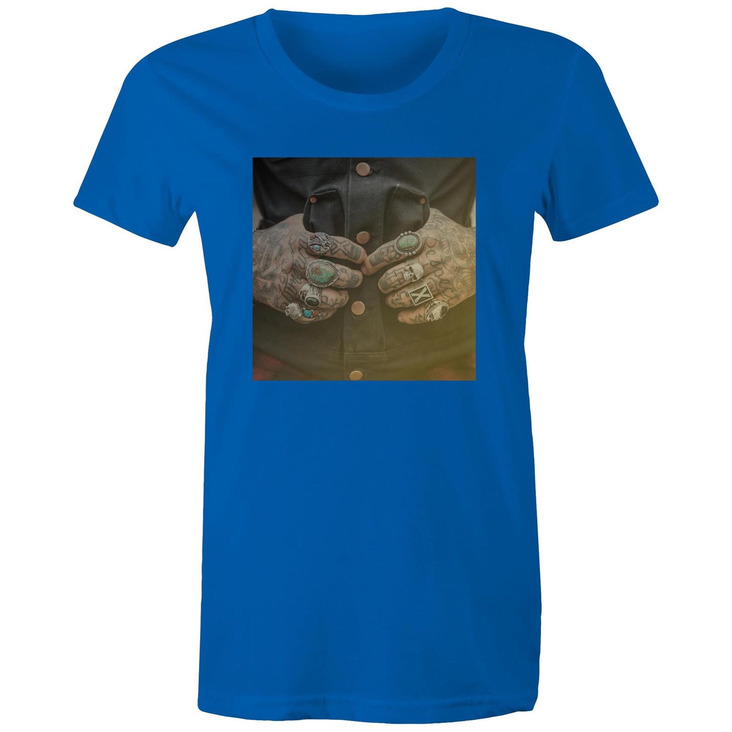Tattooed Hands Womens TShirt