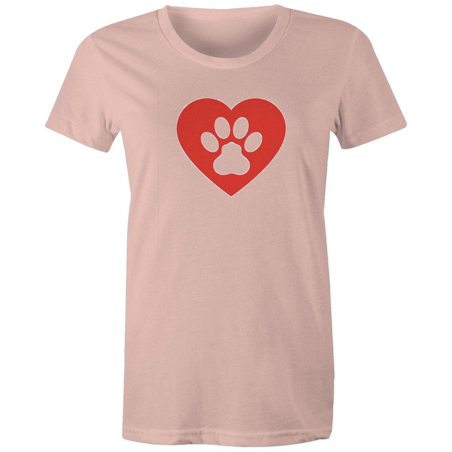 Dog Paw Love Womens TShirt