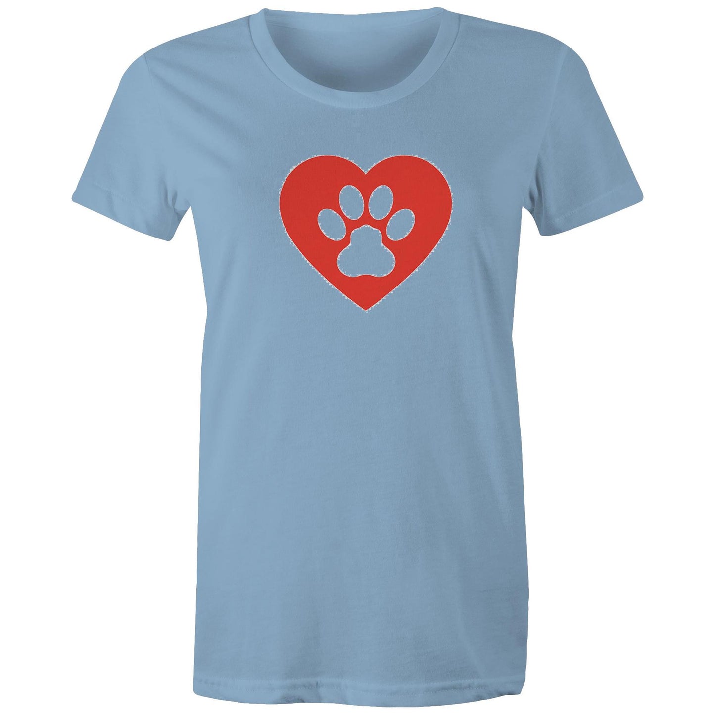Dog Paw Love Womens TShirt