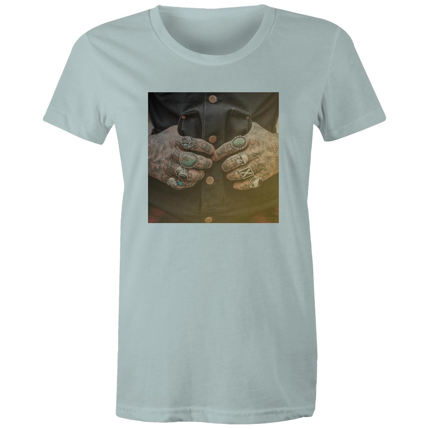 Tattooed Hands Womens TShirt