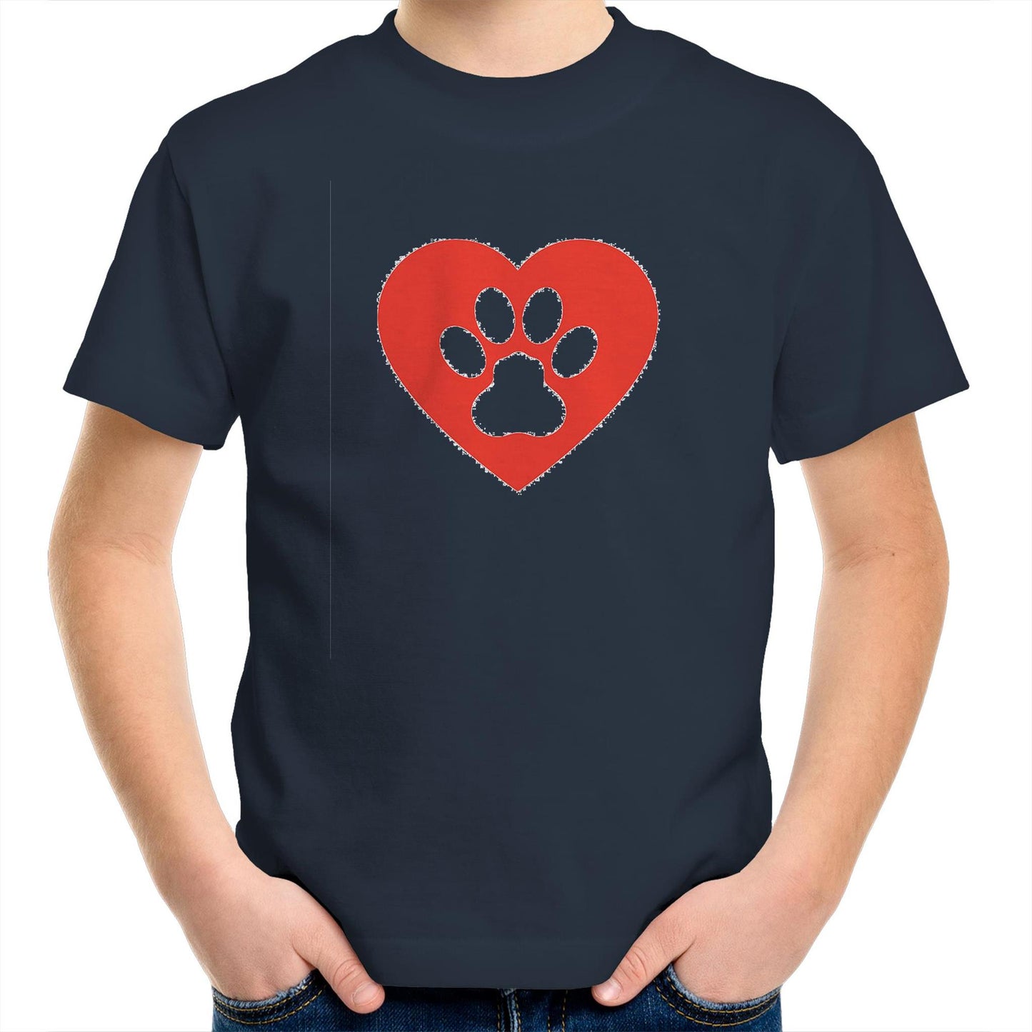 Dog Paw Love Kids Tee