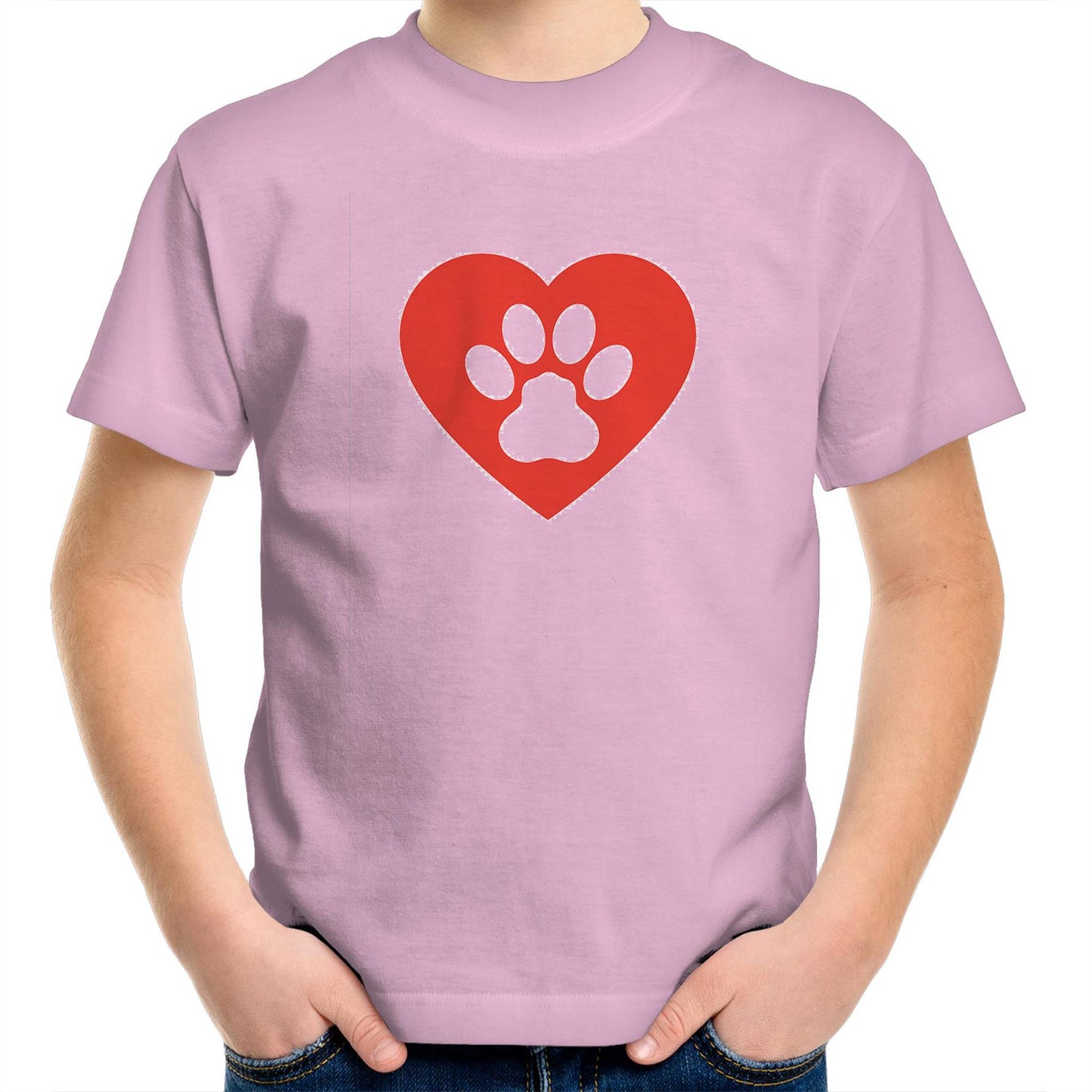 Dog Paw Love Kids Tee