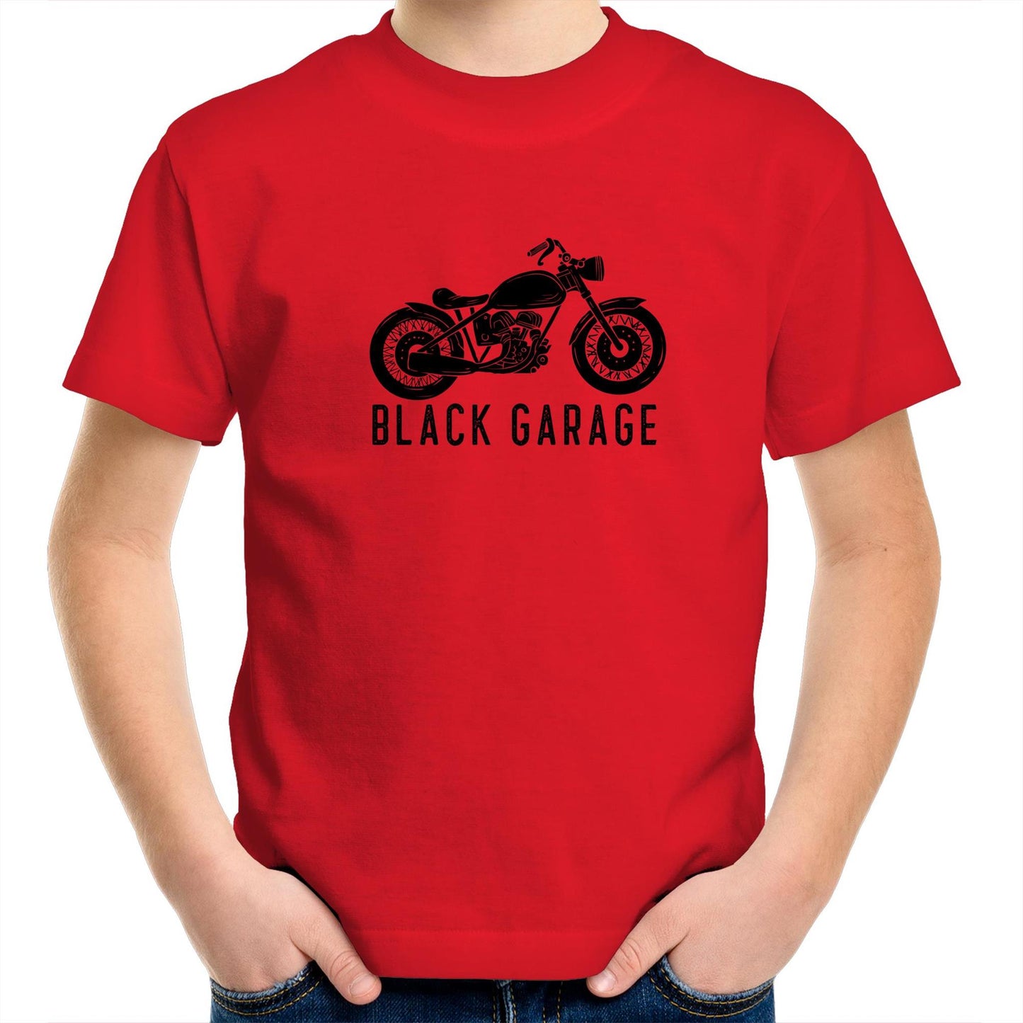 Black Garage Kids Tee