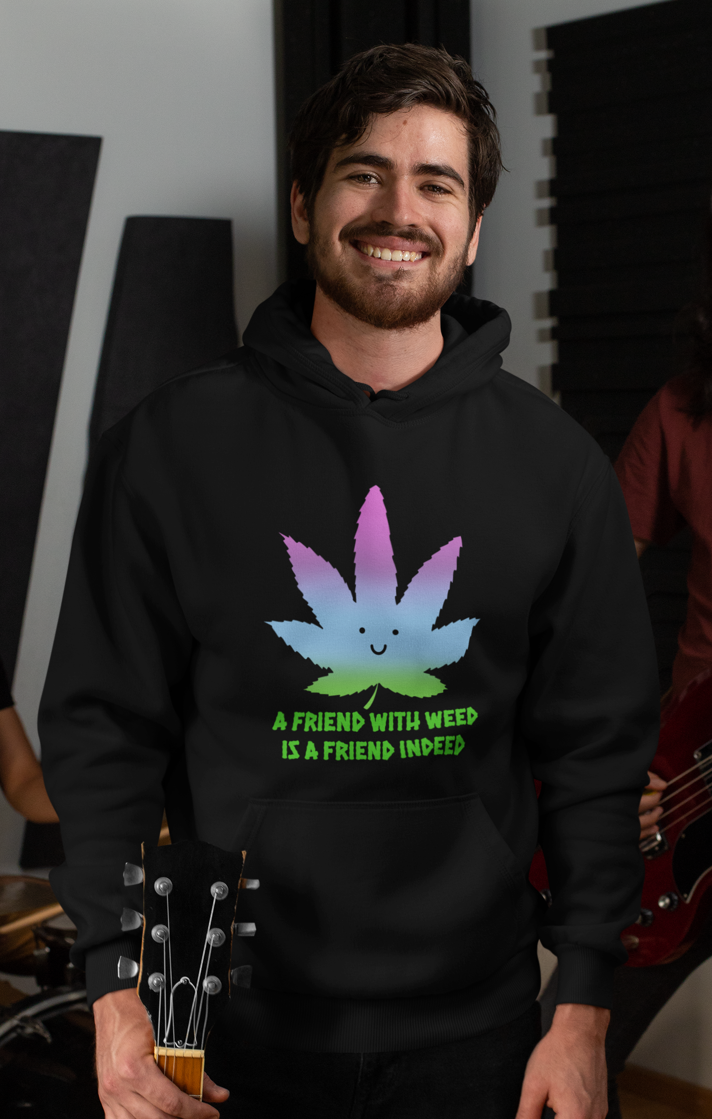 A Friend With Weed Mens Hoodie