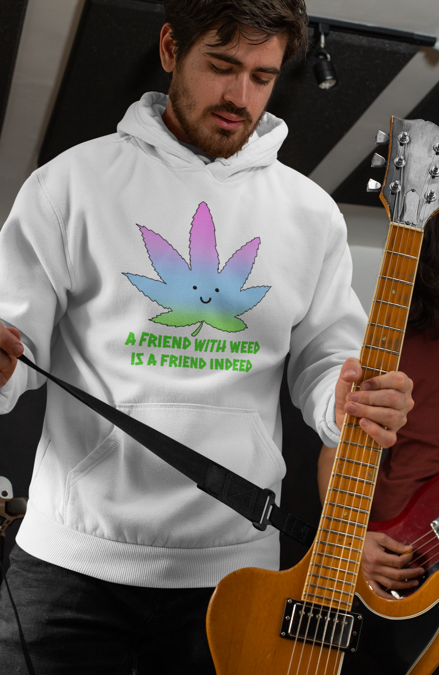 A Friend With Weed Mens Hoodie