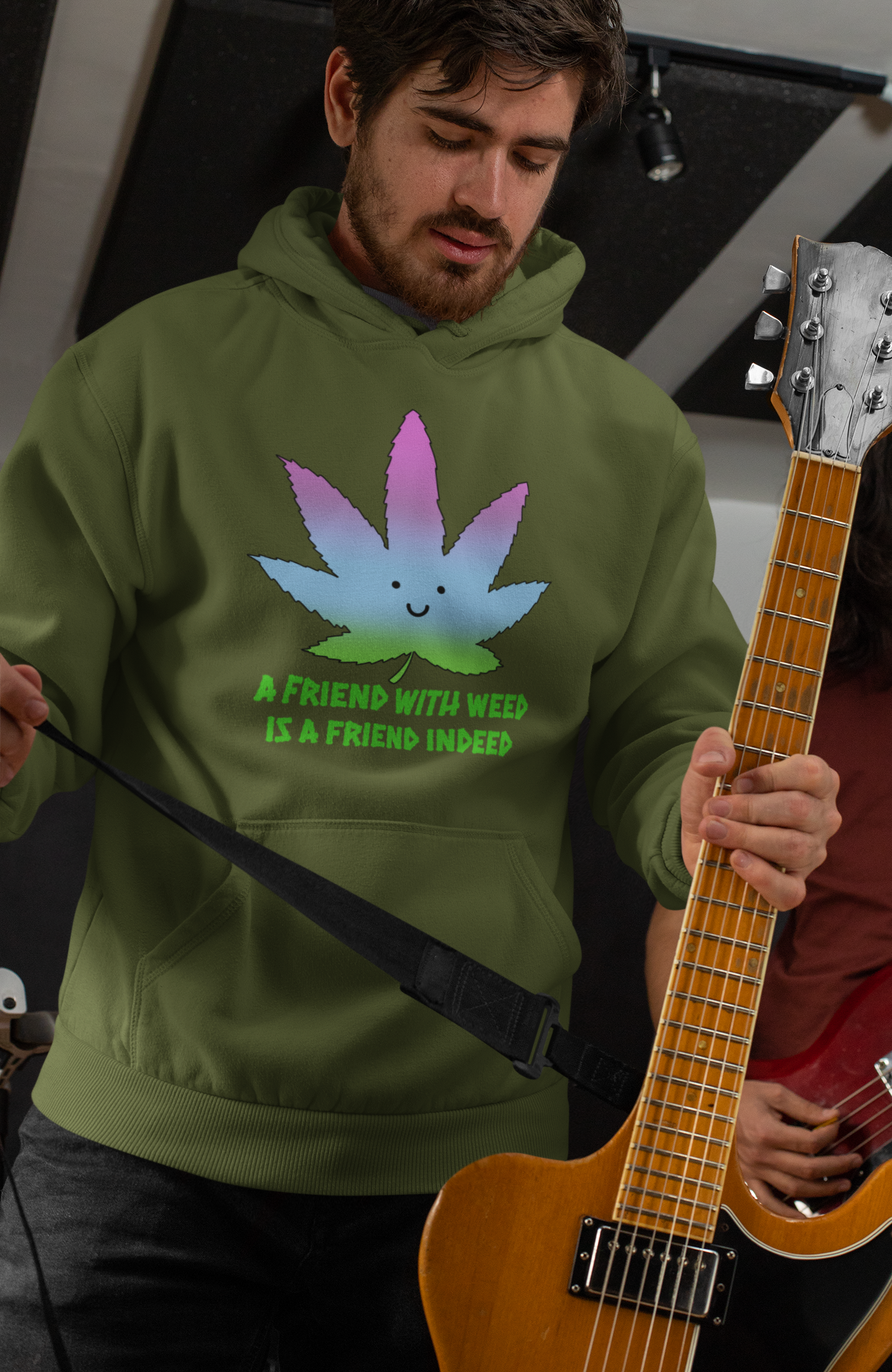 A Friend With Weed Mens Hoodie