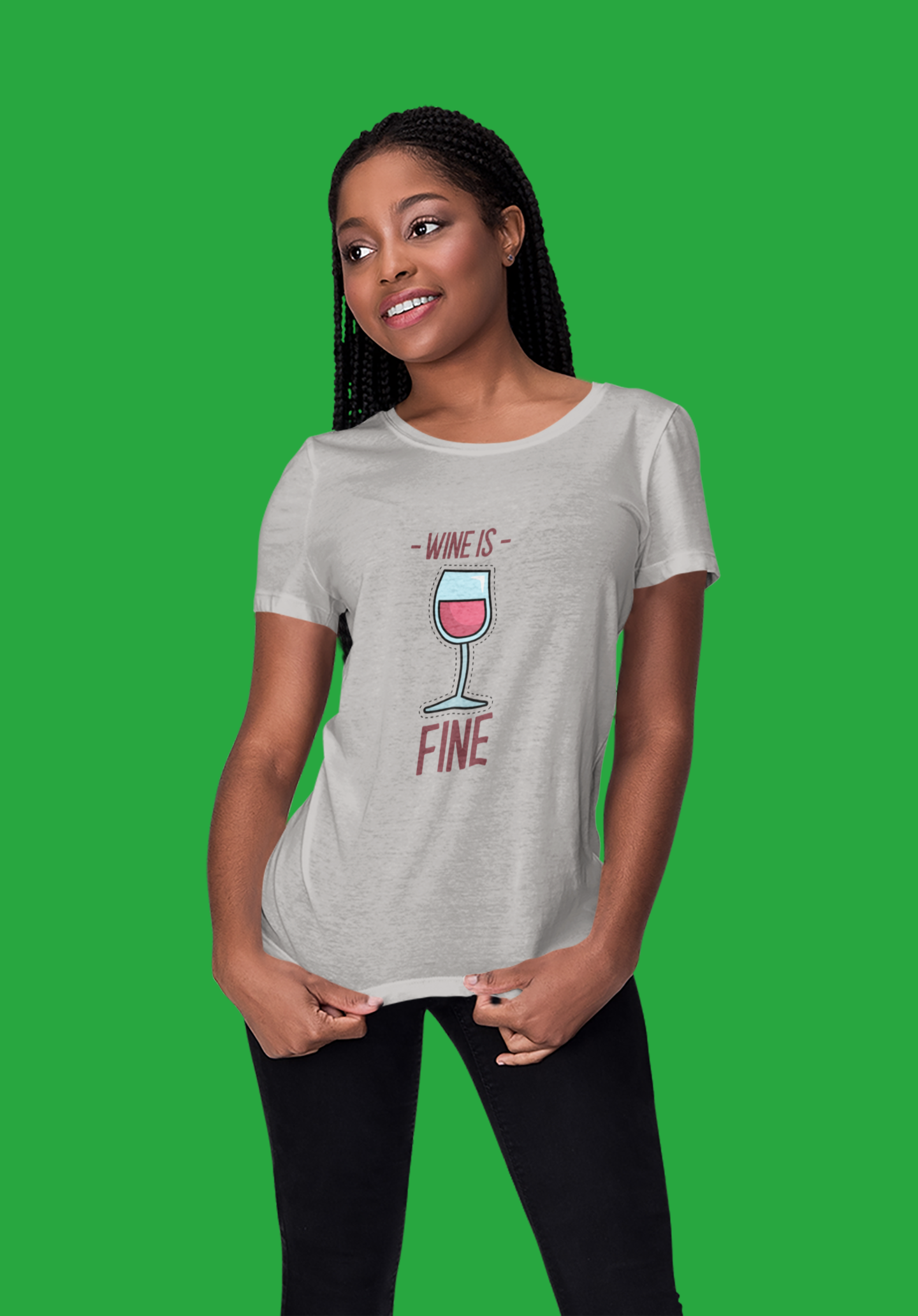 Wine Is Fine Womens TShirt