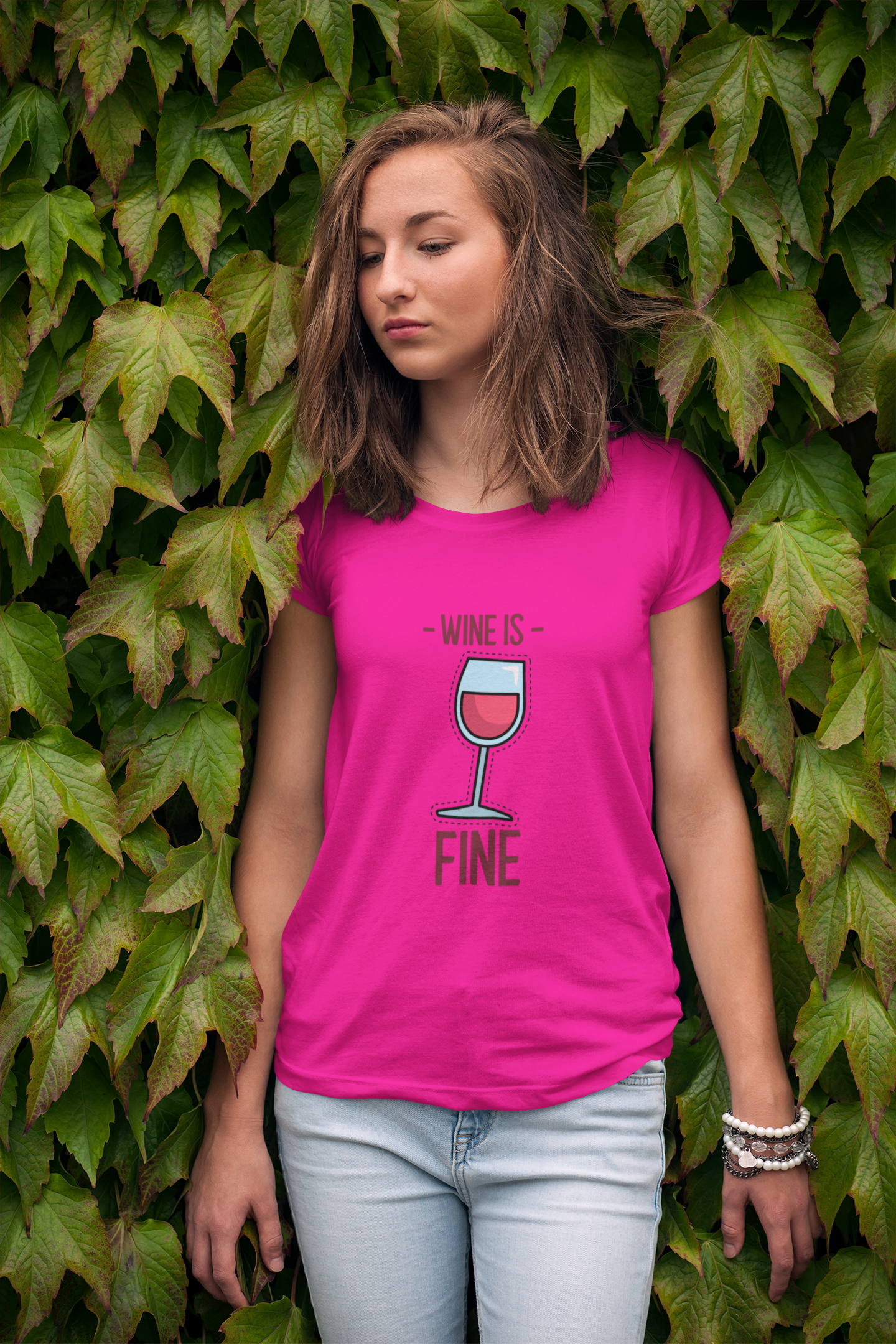 Wine Is Fine Womens TShirt